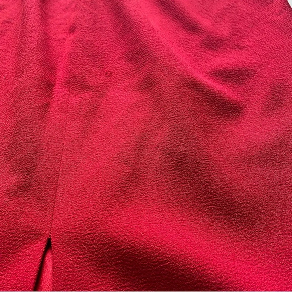 Dress the Population Tiffany Midi One Shoulder Bow in Garnet Size XL - Picture 14 of 15